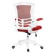 Luna White Mesh Designer Office Chair